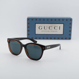 Gucci GG1797SK 003 Square Sunglasses - Orange/Black/Blue